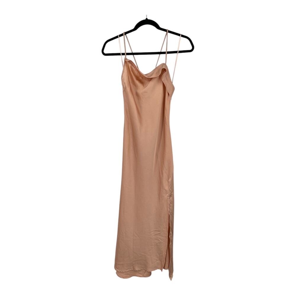 Astr The Label dress Cowl Slip Midi Dress in Blush size Medium M